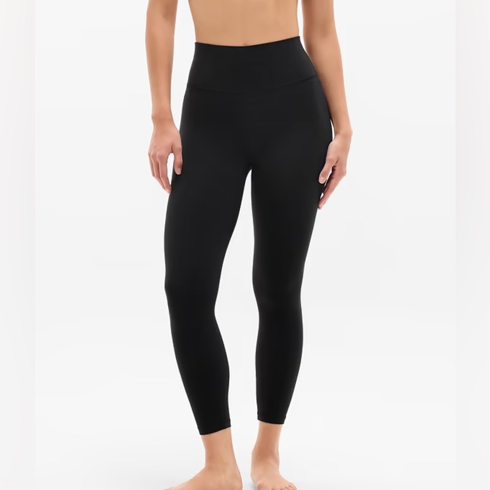 Athleta Black High Rise Transcend 7/8 Leggings Medium